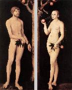 CRANACH, Lucas the Elder Adam and Eve 01 Sweden oil painting reproduction